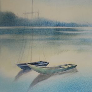 Boats 1, 54x22 cm, 2017, SOLD