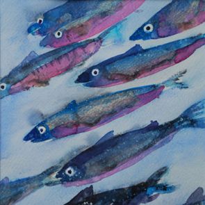 FISH_Sardines, 54x22 cm, 2017